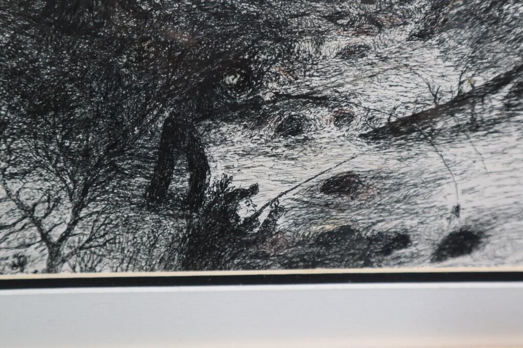 Artwork by Harold Cromwell, Beware the Bear, Made of Ink Drawing