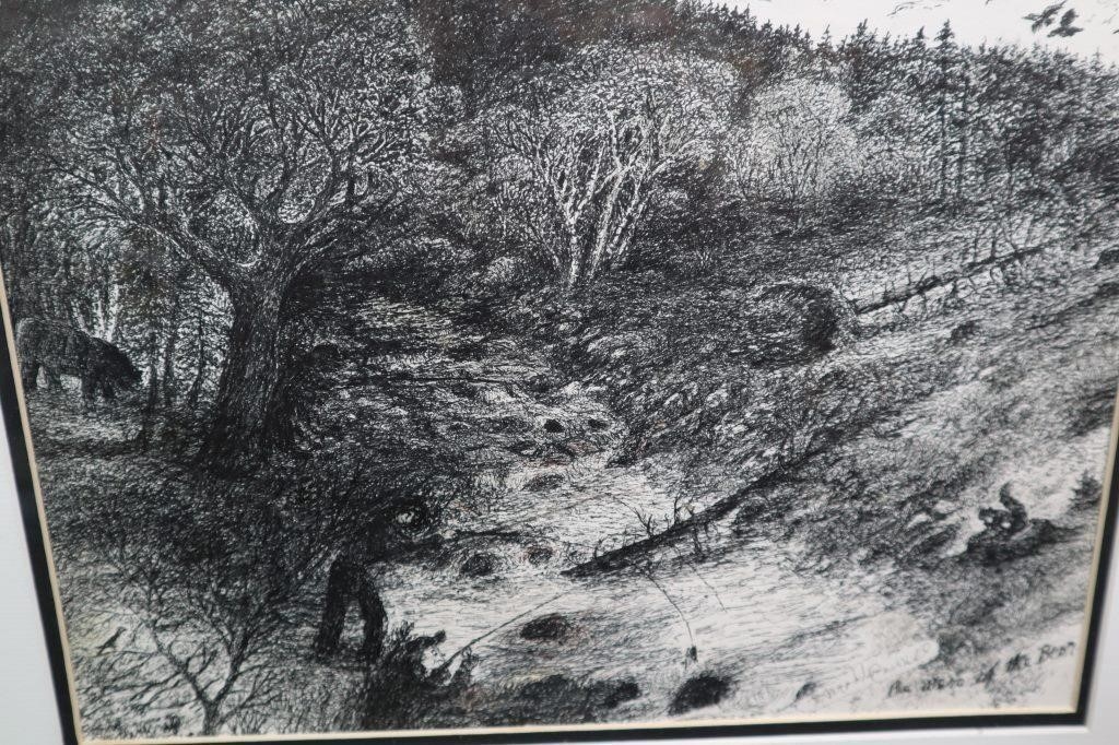 Artwork by Harold Cromwell, Beware the Bear, Made of Ink Drawing