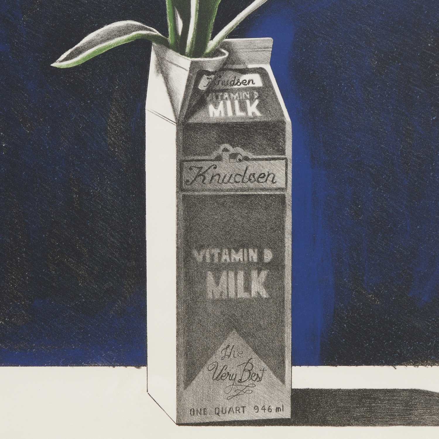 Artwork by Paul Wonner, Tulips in a Milk Carton, Made of Lithograph On Paper