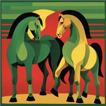 Horse Duo V - Grupa Three Art