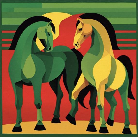 Horse Duo V by Grupa Three Art, 2025