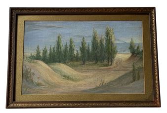 Indiana Dunes Lake Michigan Landscape signed MMM - Marion M. Mudge