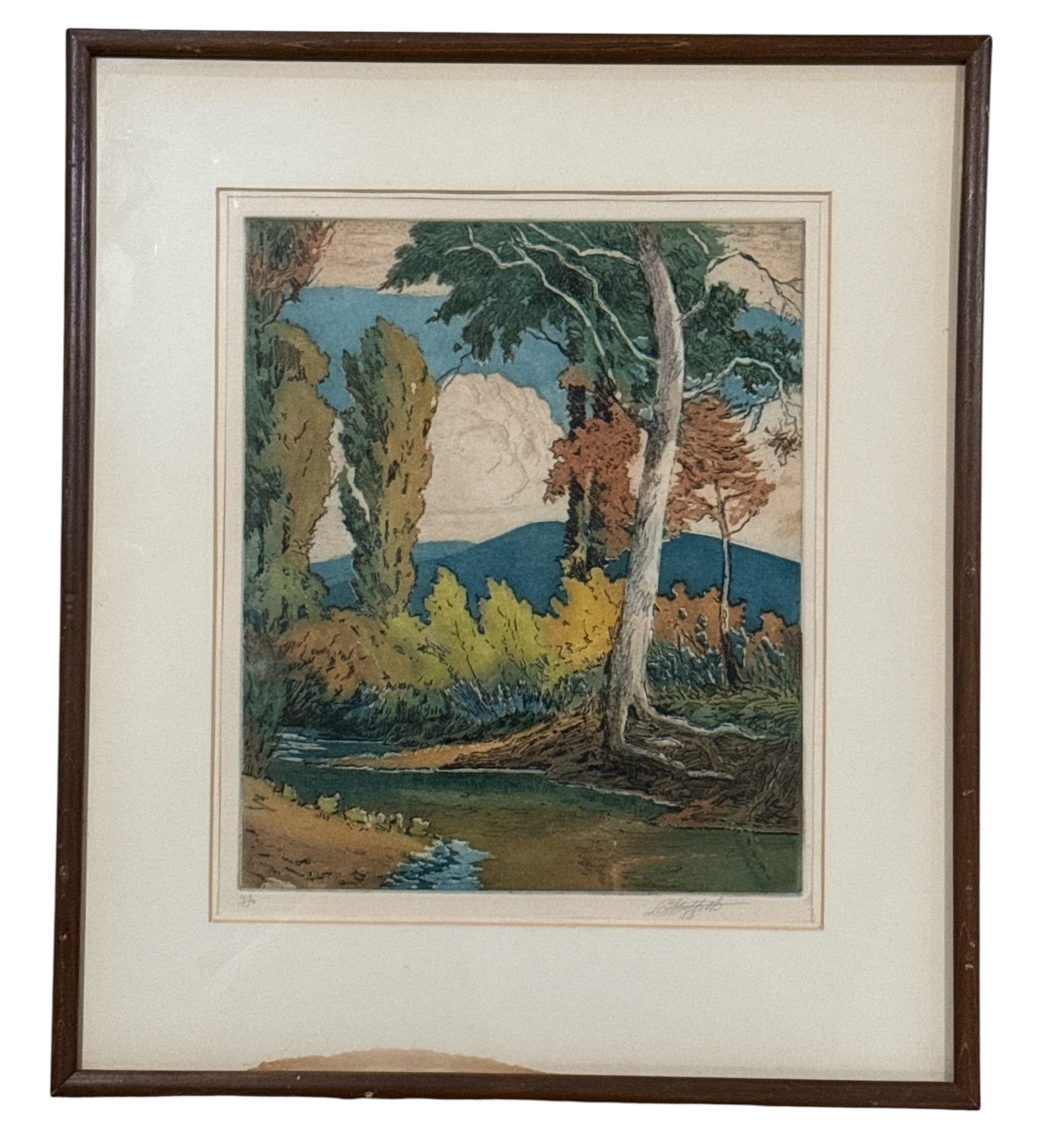 Louis Oscar Griffith | Summer Landscape Etching | MutualArt