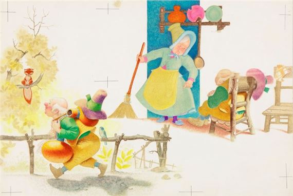 The Fisherman and the Golden Fish by Ugo Fontana, 1966