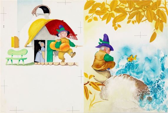 The Fisherman and the Golden Fish by Ugo Fontana, 1966