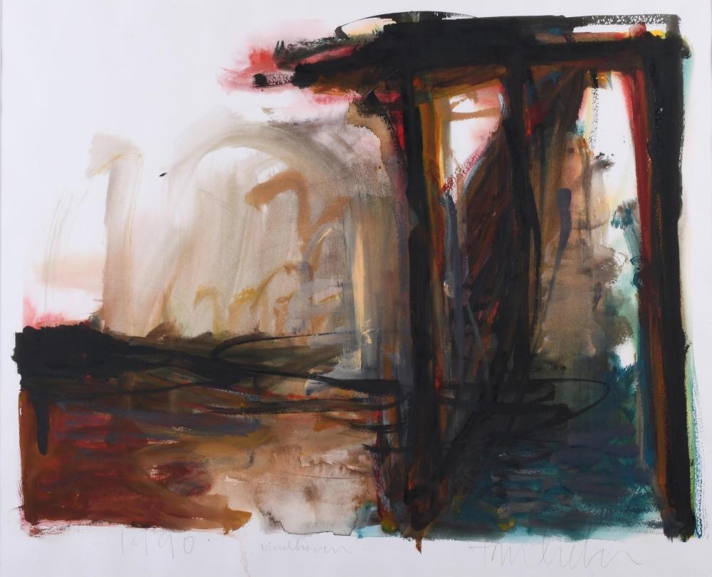 Artwork by Tom Lieber, Vinalhaven, Made of Watercolor And Gouache On Paper