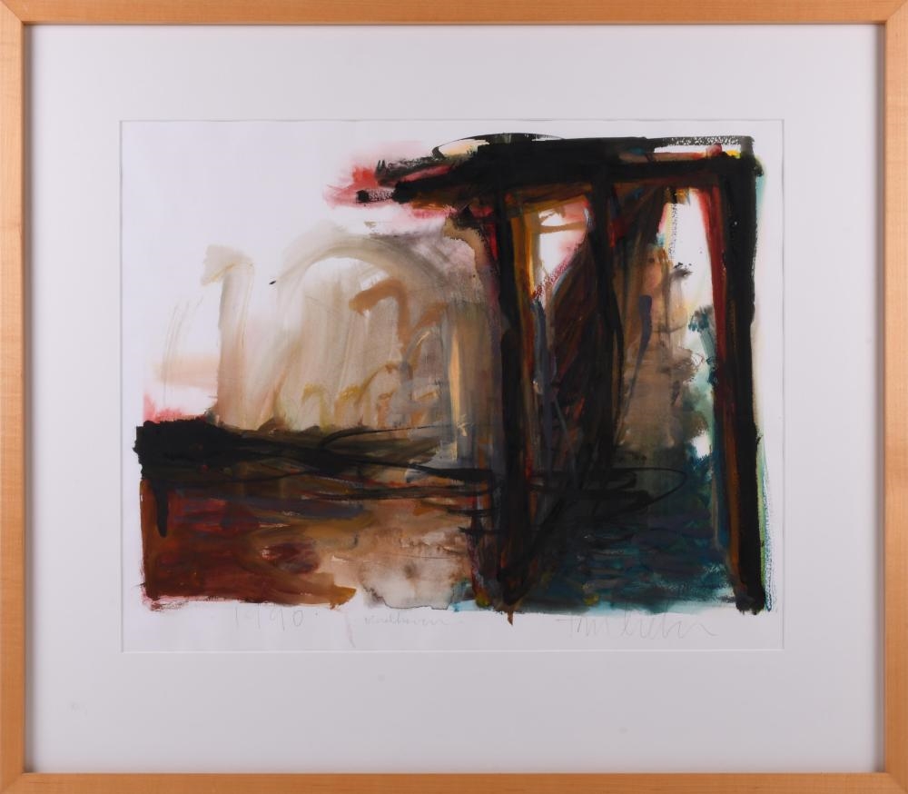 Artwork by Tom Lieber, Vinalhaven, Made of Watercolor And Gouache On Paper