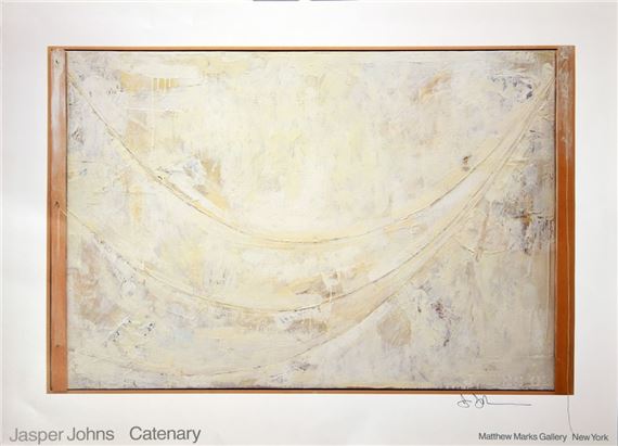 Artwork by Jasper Johns, Catenary' Matthew Marks Gallery, New York Exhibition Poster, Made of Poster