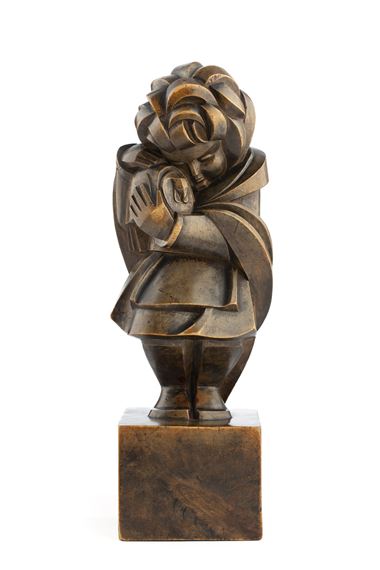 The girl with the turkey by Władysław Jania, ca. 1933