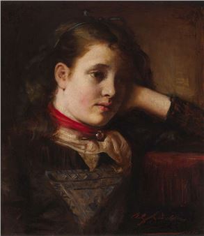 PORTRAIT OF A GIRL - Alexander Garden Sinclair