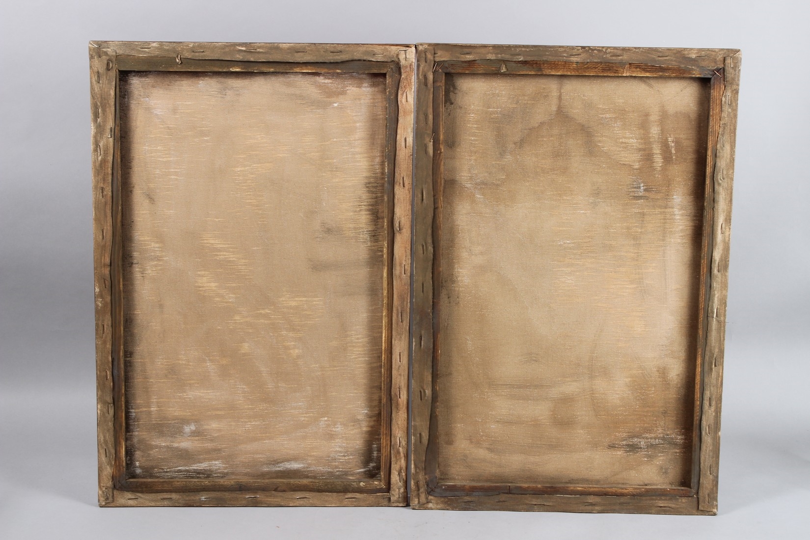 Artwork by Persian School, TWO FINE PERSIAN QAJAR STYLE OIL PAINTINGS ON CANVAS, Made of Oil On Canvas