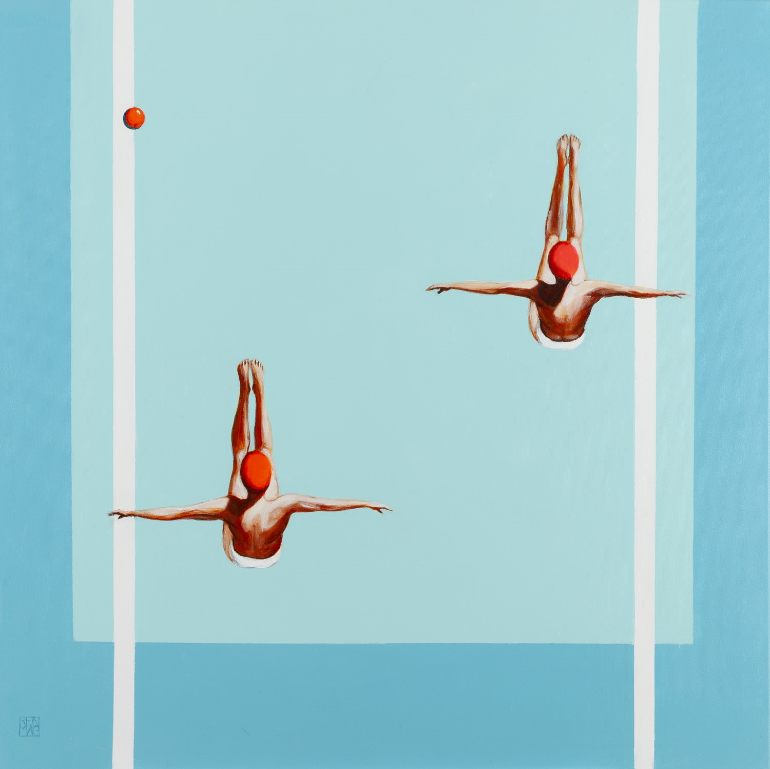 Artwork by Renata Magda, Silence XXX, Made of acrylic/canvas