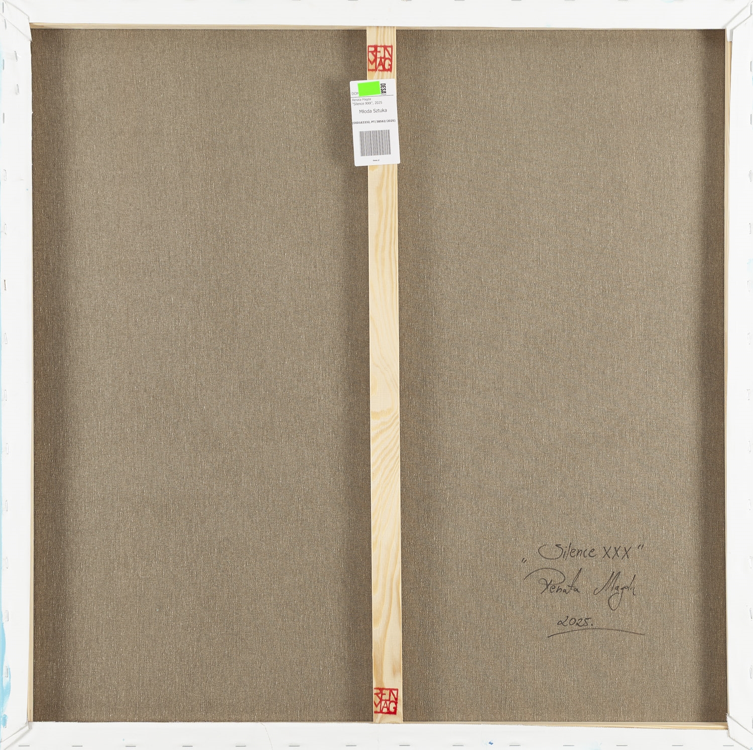 Artwork by Renata Magda, Silence XXX, Made of acrylic/canvas