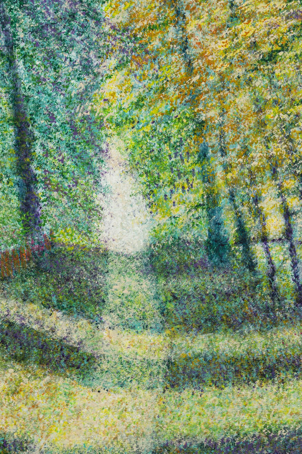 Artwork by Ryszarda Lucja Jagielska, A painting made with rain, Made of acrylic/canvas