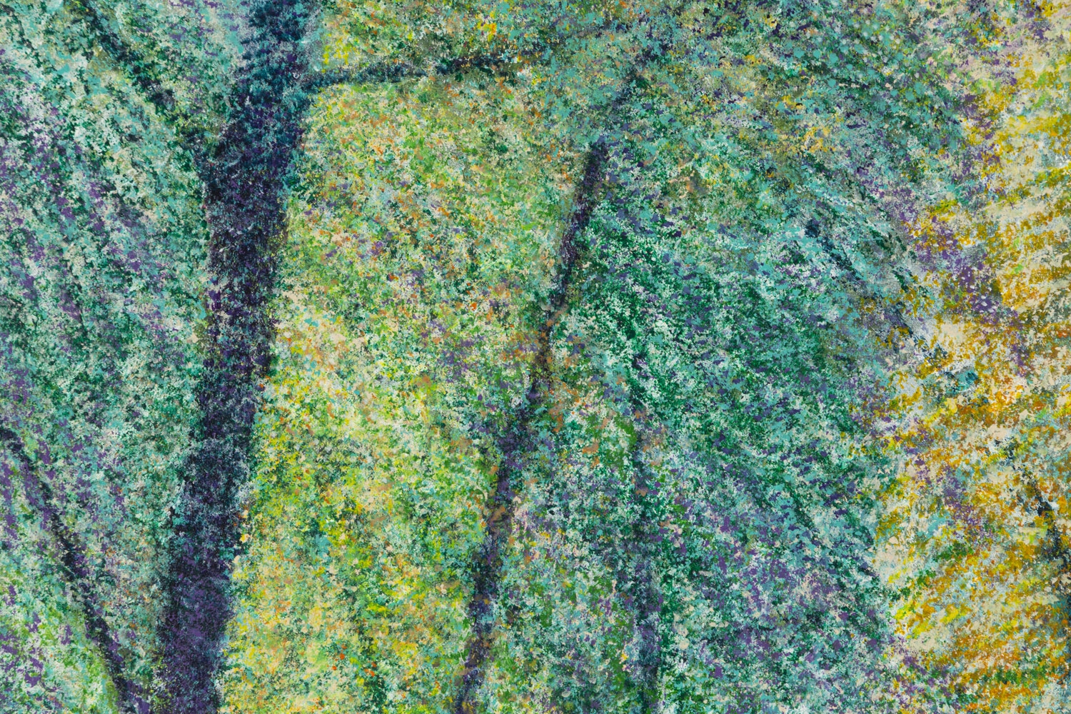 Artwork by Ryszarda Lucja Jagielska, A painting made with rain, Made of acrylic/canvas