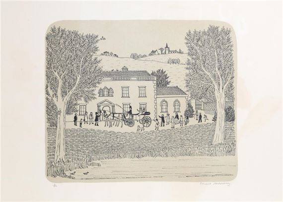 Roi et Reine dans Carrosse Maison Paysage - Vincent Haddelsey