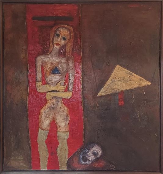 Red Door and Triangle - Entang Wiharso