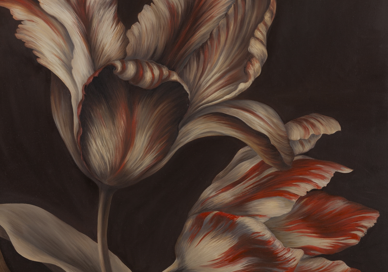 Artwork by Oksana Reznik, Tulips, Made of oil on canvas