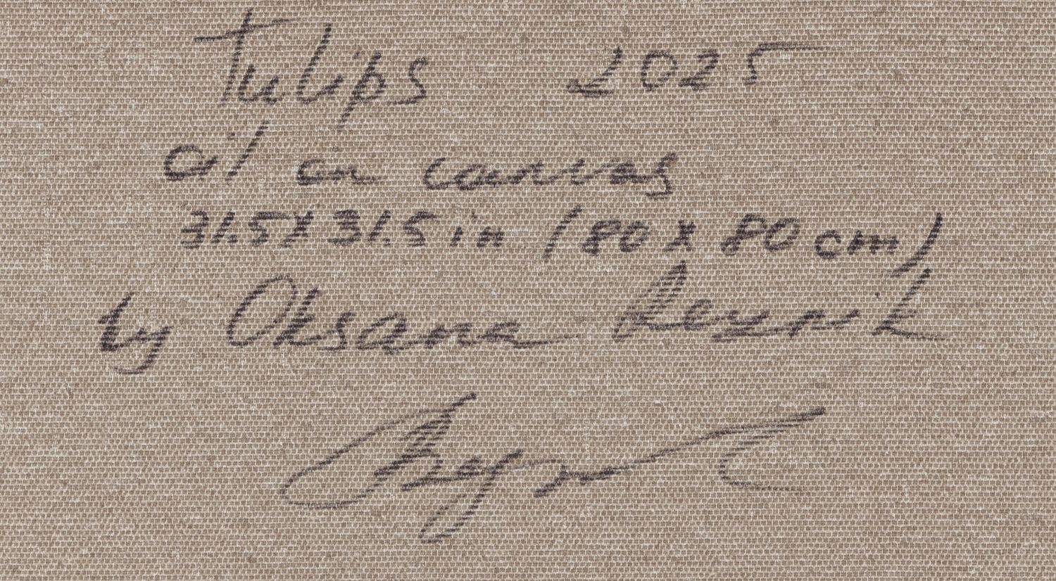 Artwork by Oksana Reznik, Tulips, Made of oil on canvas