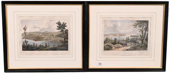 General View of the Military School or West Point - Jacques-Gerard Milbert