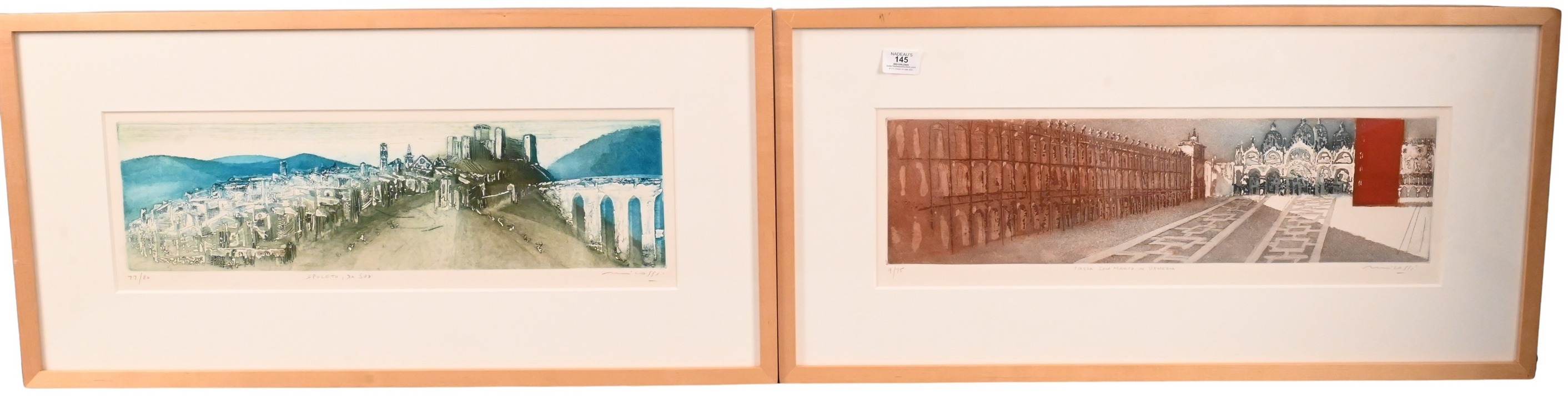 Artwork by Mario Micossi, Spoleto de Sud, Made of Aquatint Etching