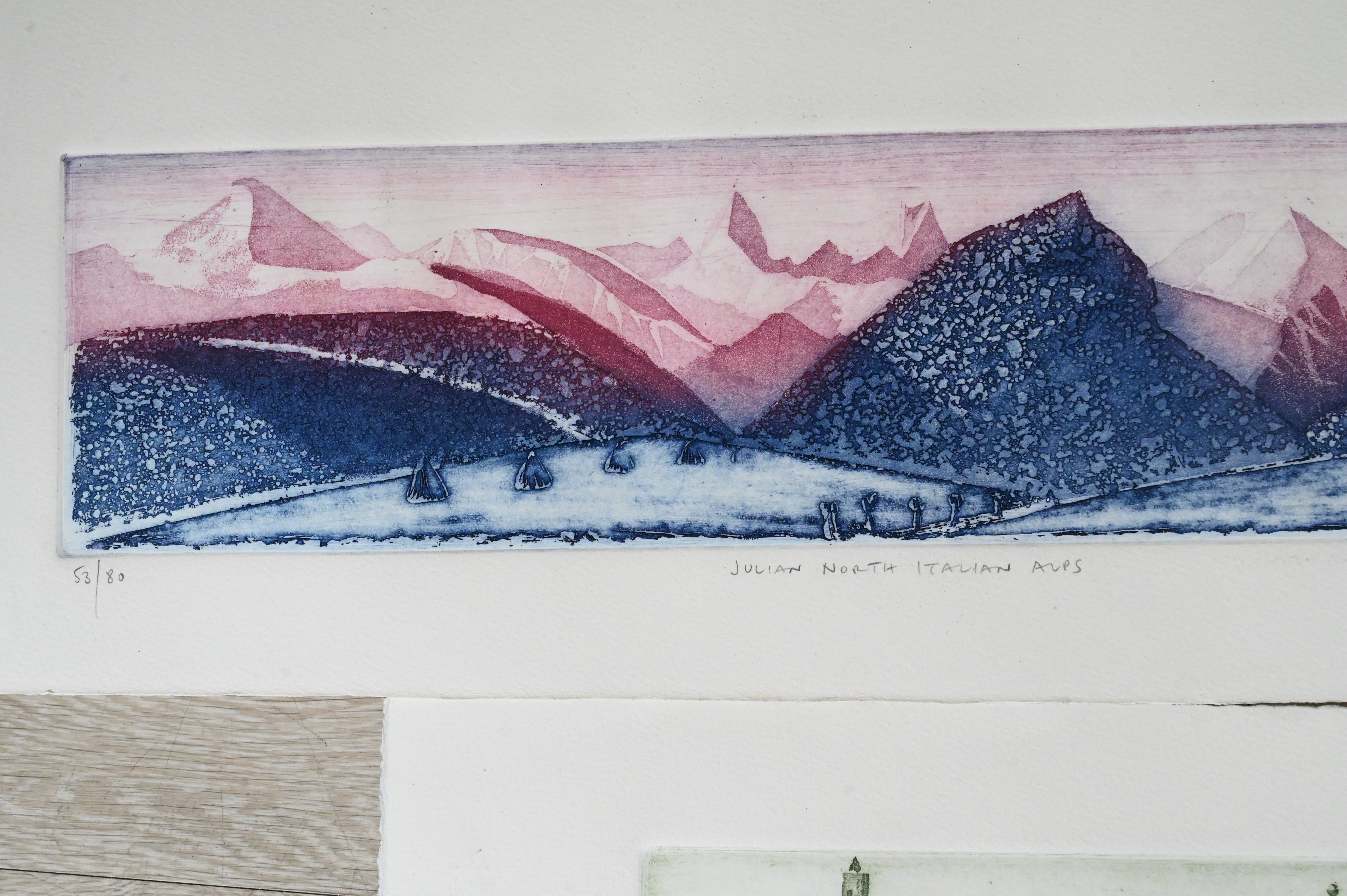 Artwork by Mario Micossi, Spoleto de Sud, Made of Aquatint Etching