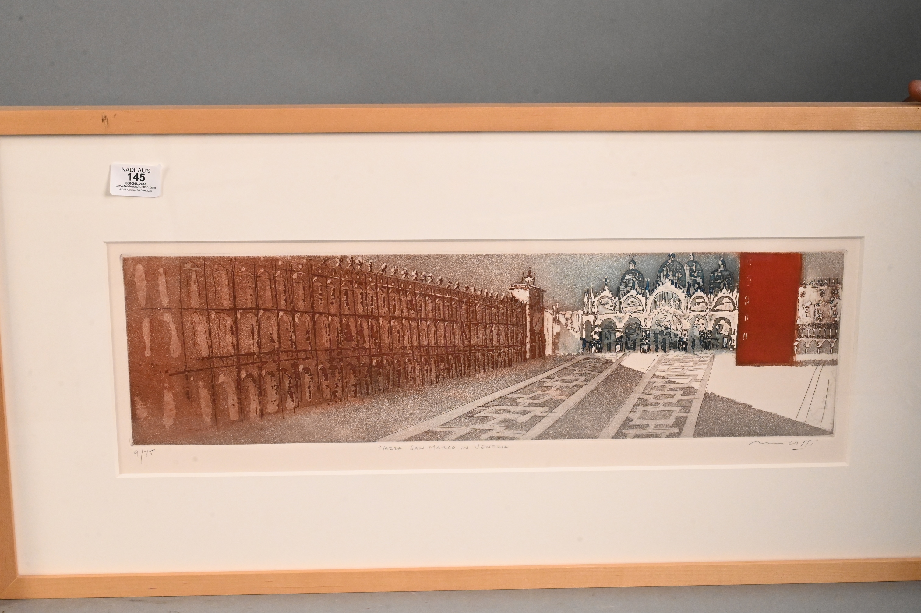 Artwork by Mario Micossi, Spoleto de Sud, Made of Aquatint Etching