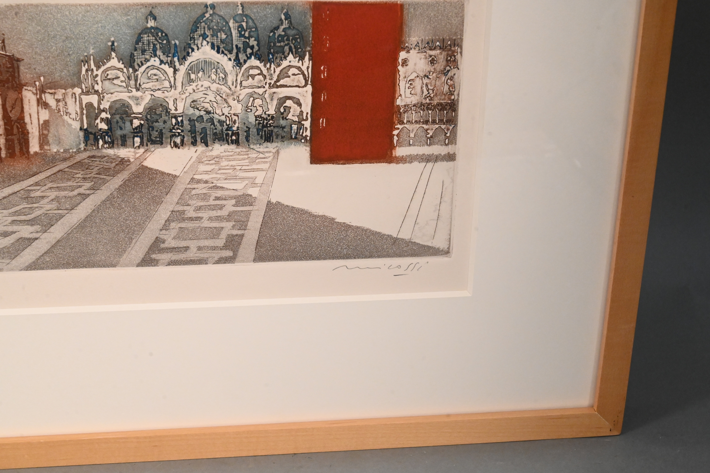 Artwork by Mario Micossi, Spoleto de Sud, Made of Aquatint Etching