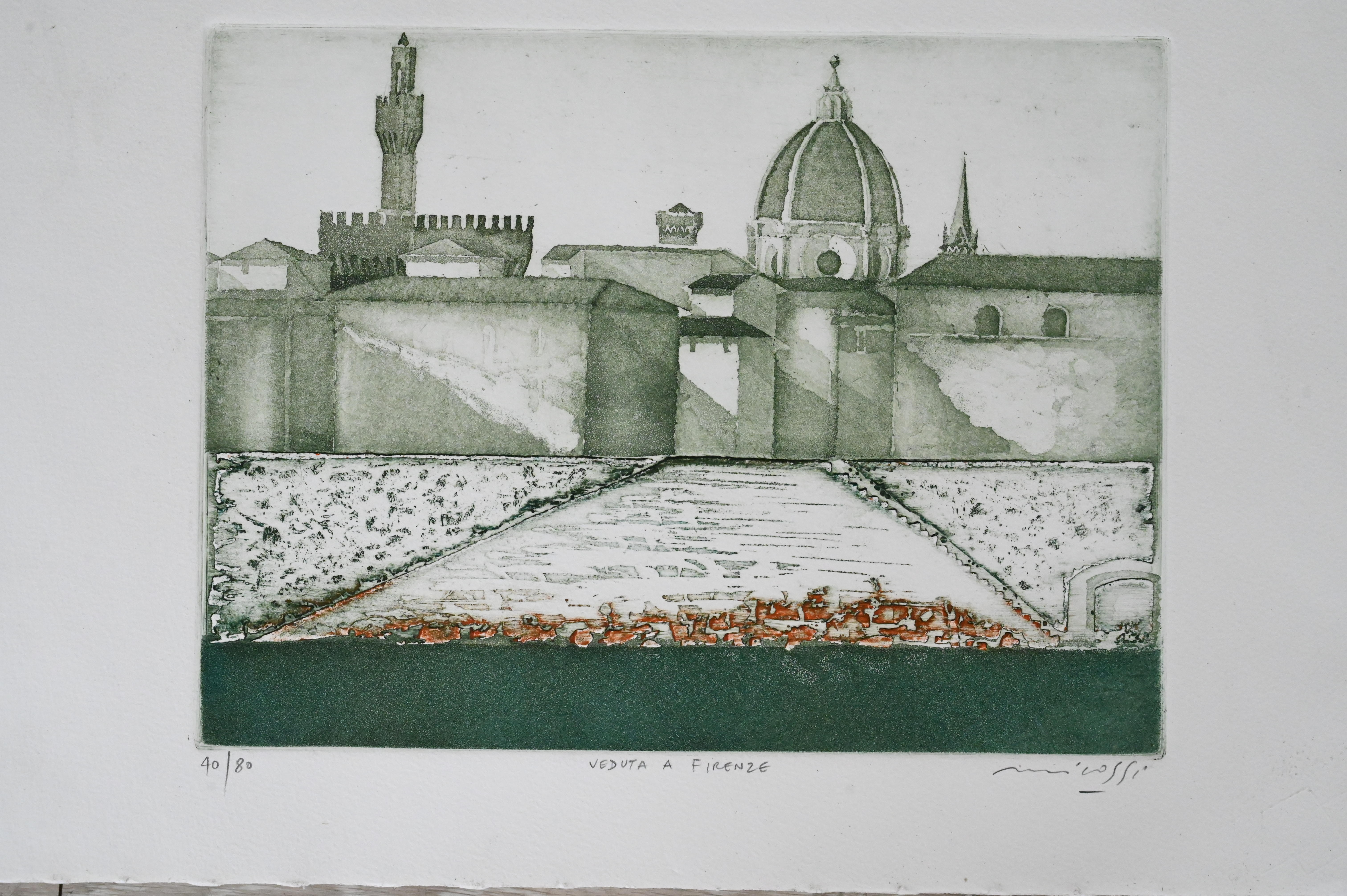Artwork by Mario Micossi, Spoleto de Sud, Made of Aquatint Etching