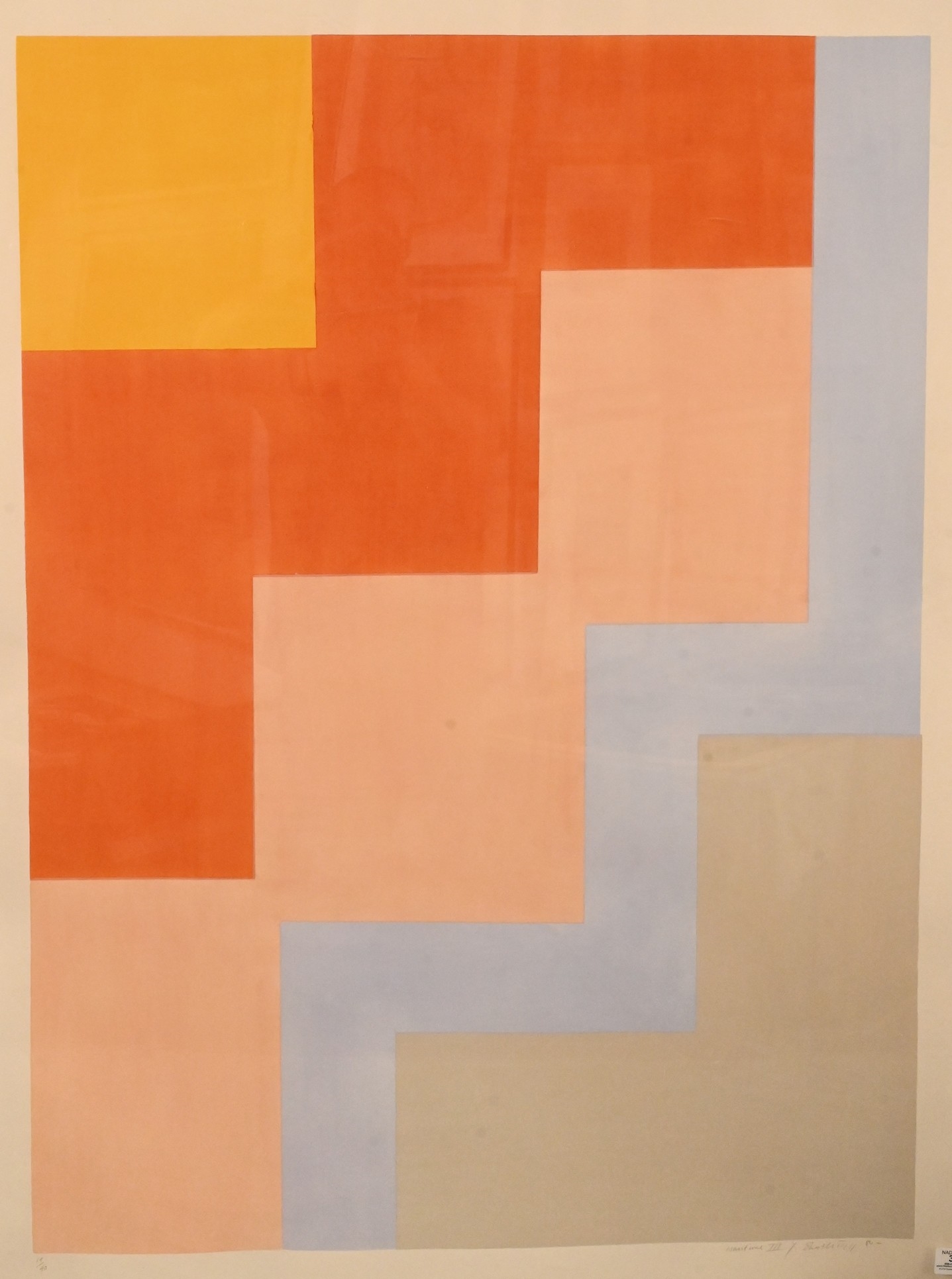 Artwork by Stuart Shedletsky, Maritime III, Made of Screenprint