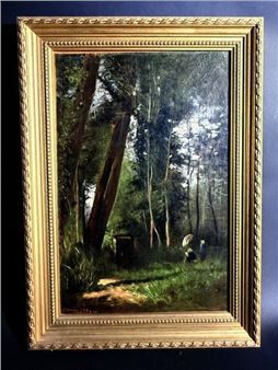 Painting lesson - Louis Alphonse Ernest Bouche