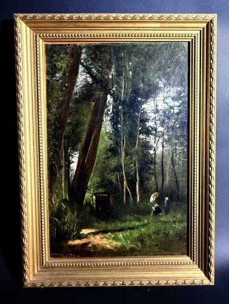 Artwork by Louis Alphonse Ernest Bouche, Painting lesson, Made of Oil On Canvas