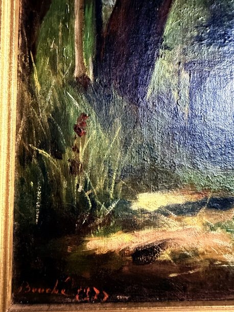 Artwork by Louis Alphonse Ernest Bouche, Painting lesson, Made of Oil On Canvas