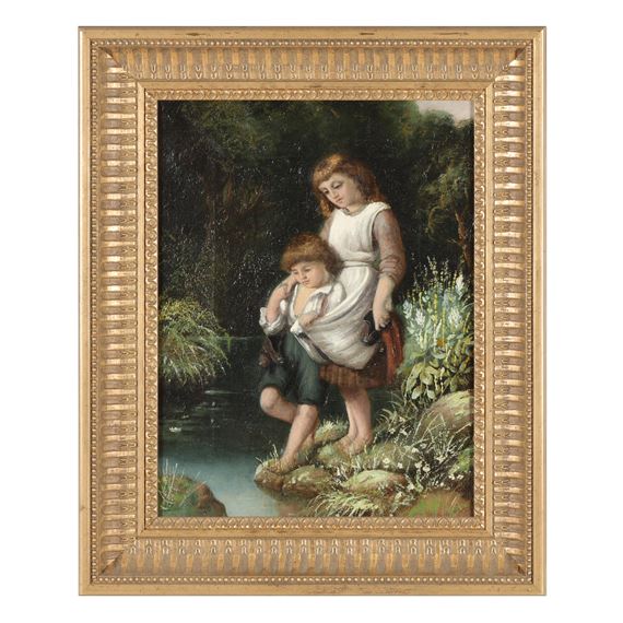 Two Bathers by Continental School, 19th Century, Late 19th Century
