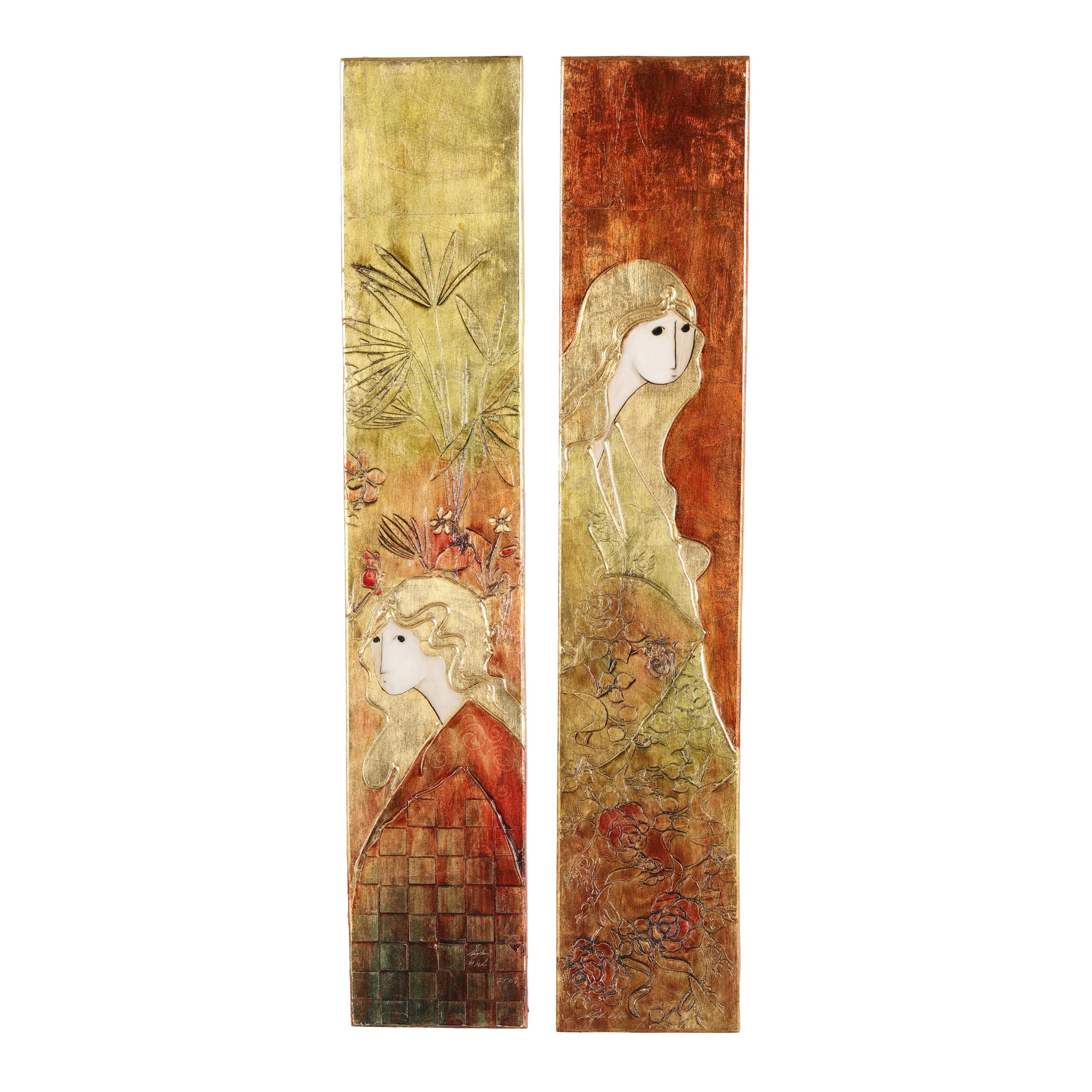 Stephen White | Two Vertical Portrait Panels (2007) | MutualArt