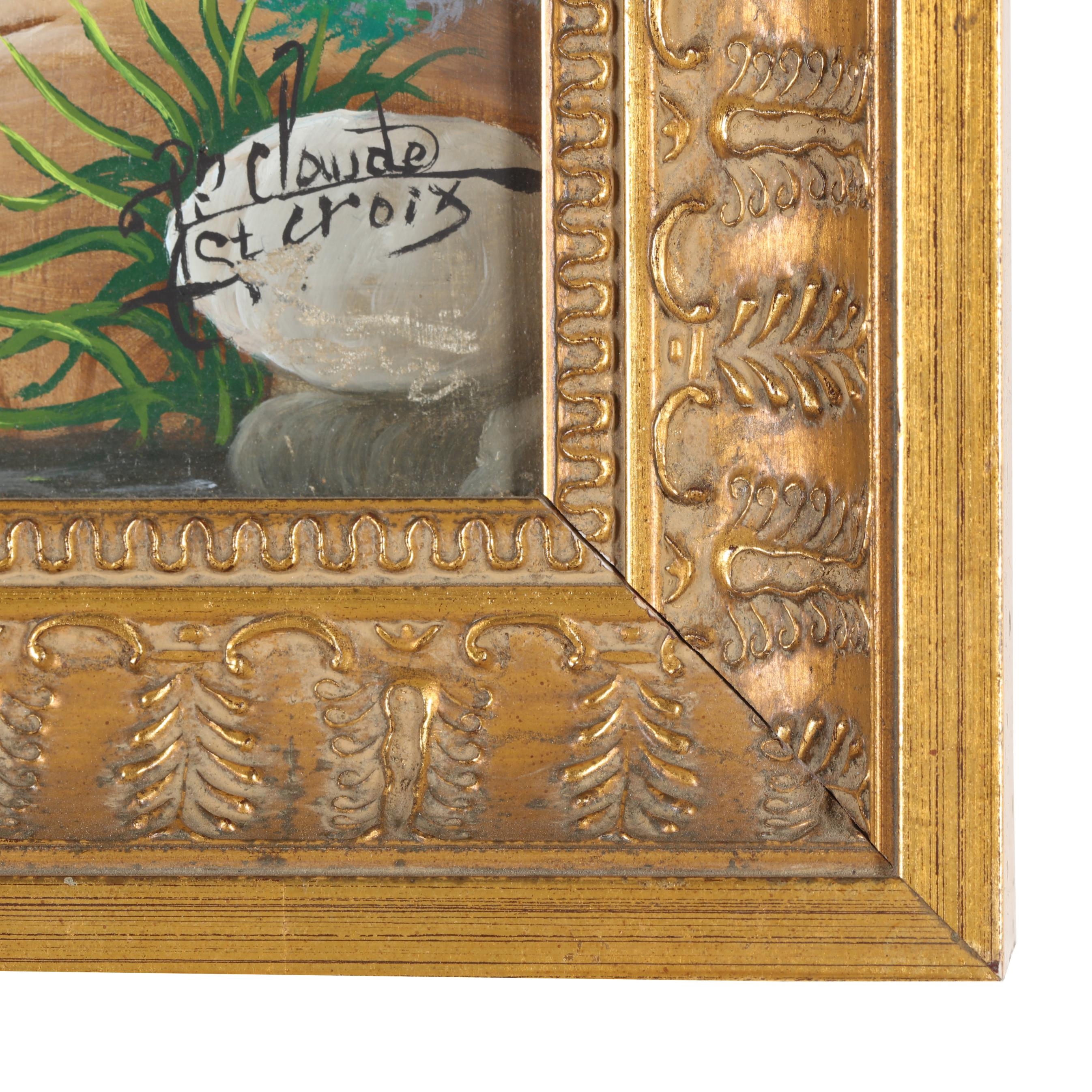 Artwork by Jean Claude Sainte-Croix, Watering the Horses, Made of Oil On Panel