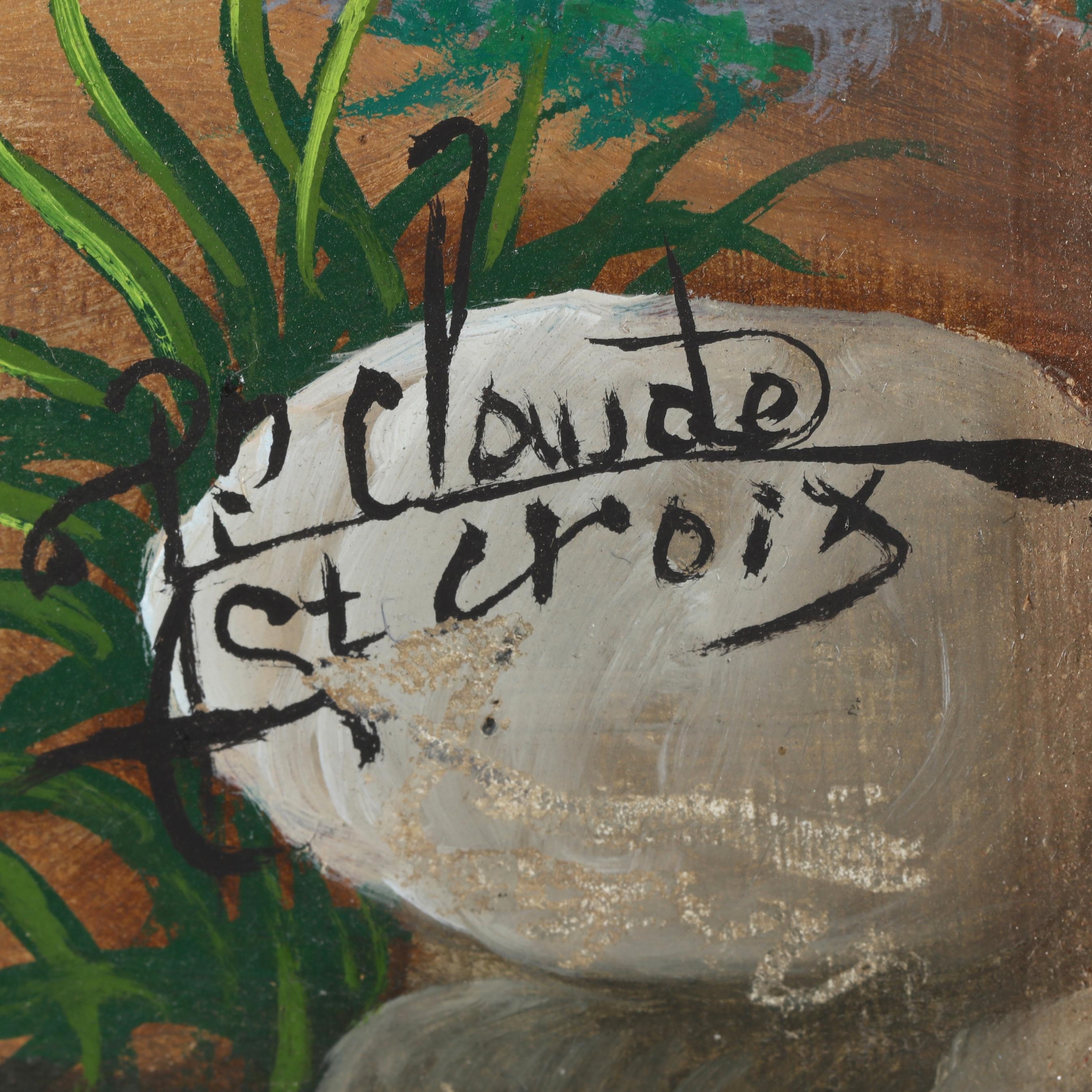 Artwork by Jean Claude Sainte-Croix, Watering the Horses, Made of Oil On Panel