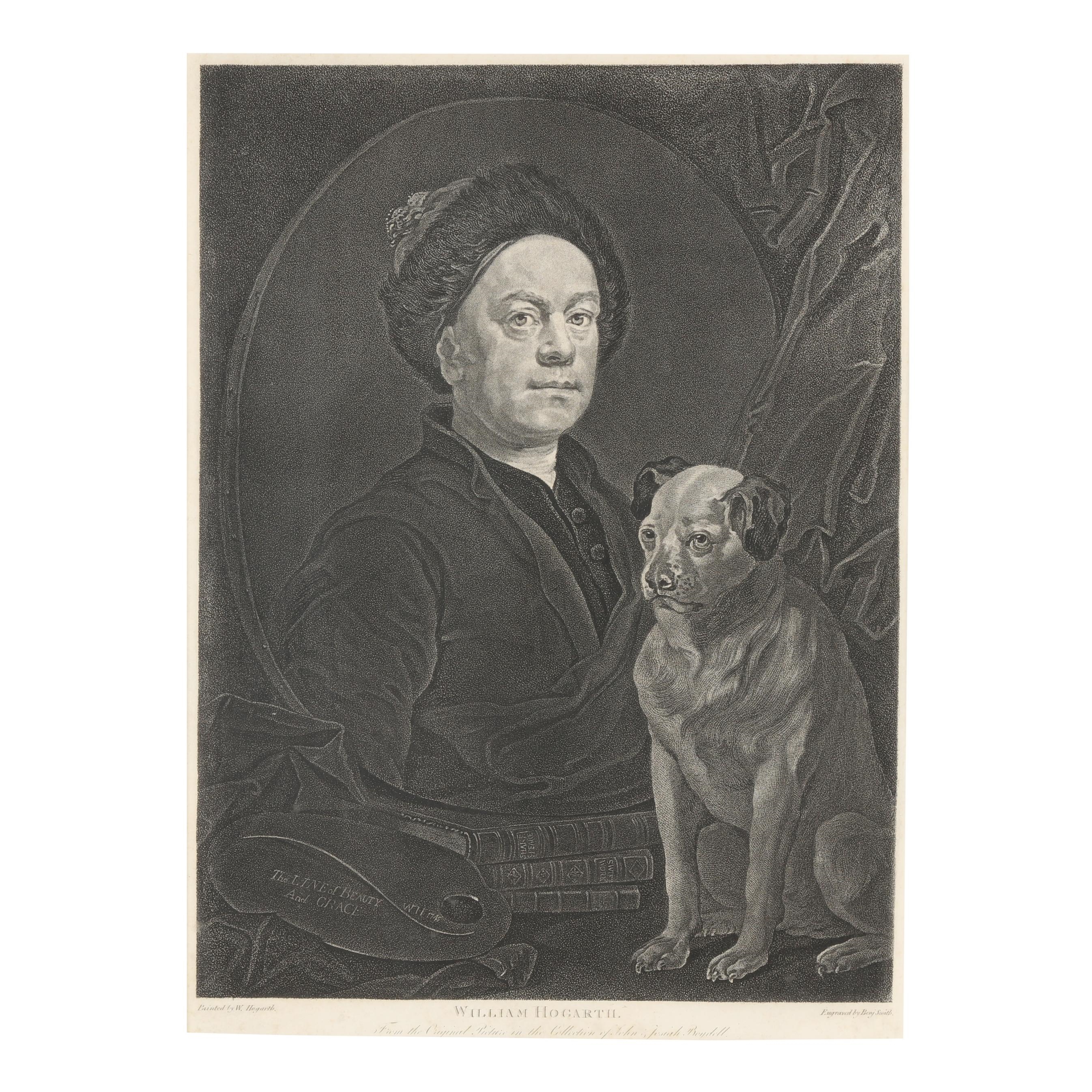 William Hogarth | The Painter and His Pug, Trump | MutualArt