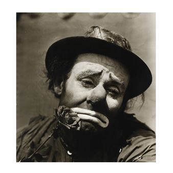 Vintage Framed Photograph of Emmett Kelly - Kenneth Heilbron