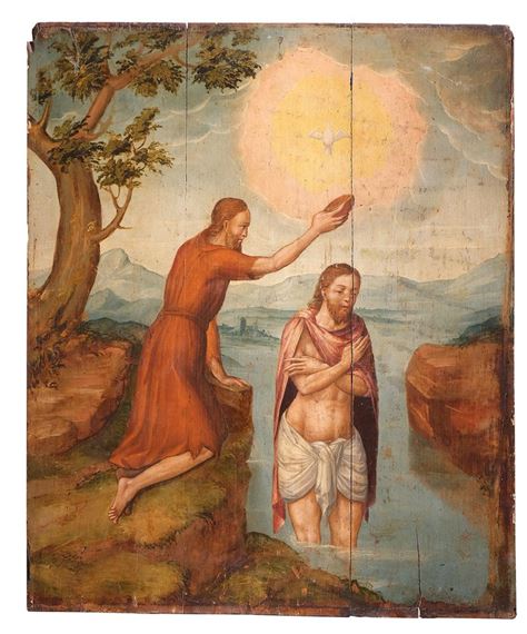 Bautismo de Cristo - Juan de Flandes