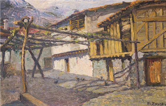 Casas con emparrado - M. Zayas