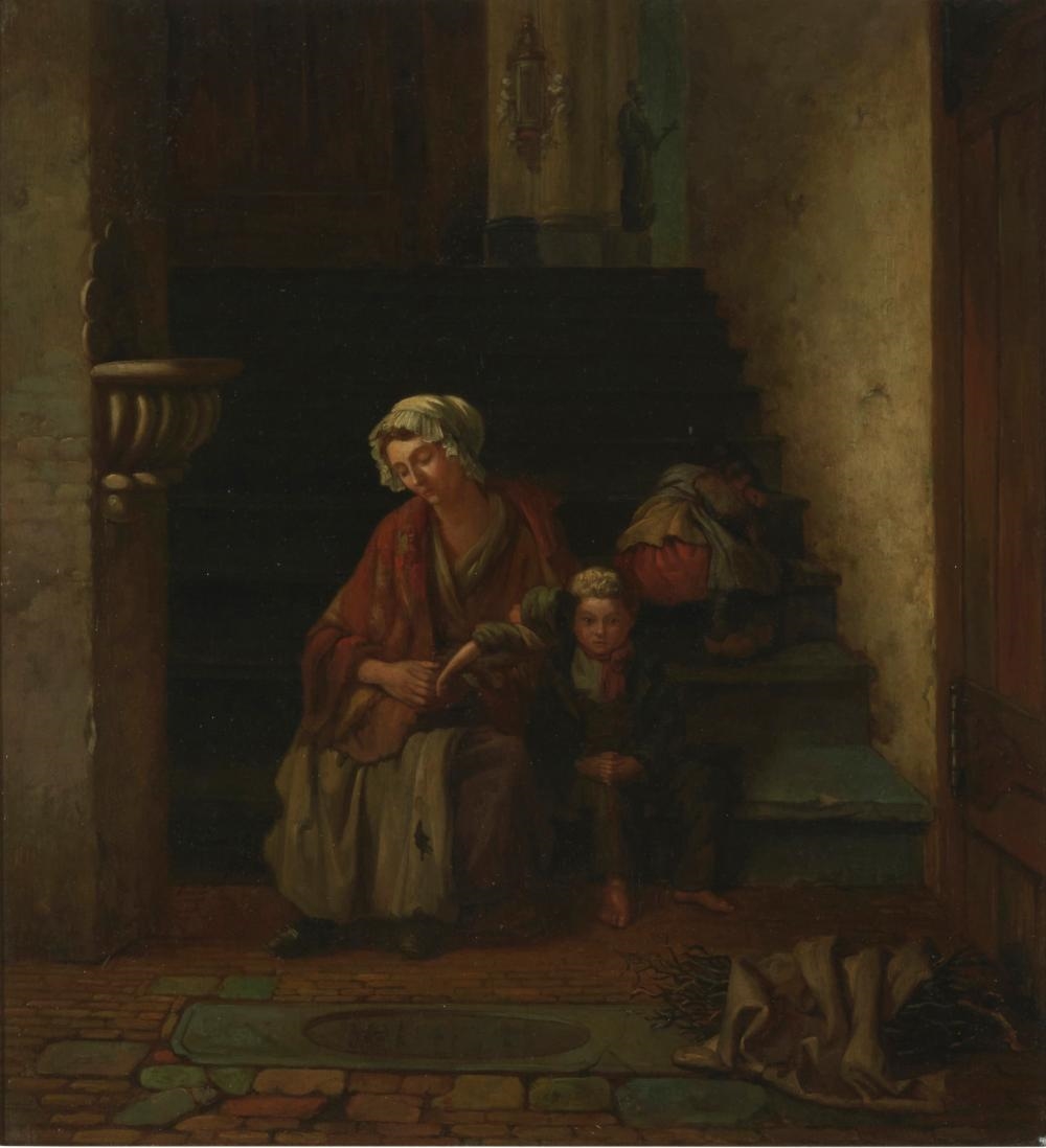 Artwork by Cornelis Speets, Vermoeide Keukenjongens, Made of Oil On Panel