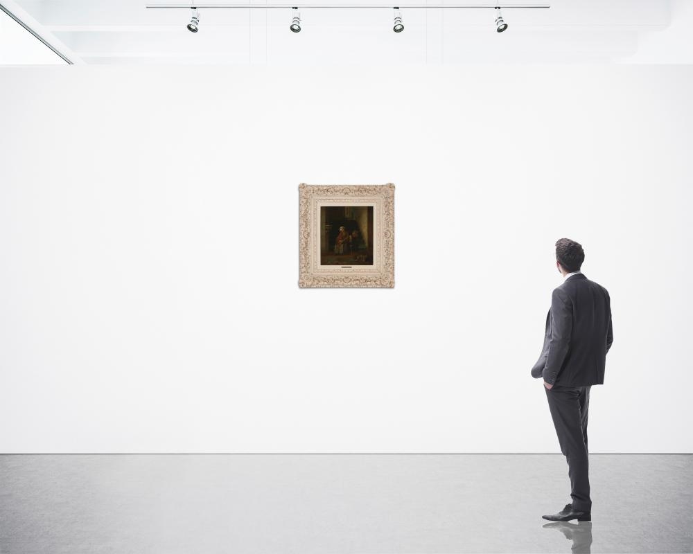 Artwork by Cornelis Speets, Vermoeide Keukenjongens, Made of Oil On Panel