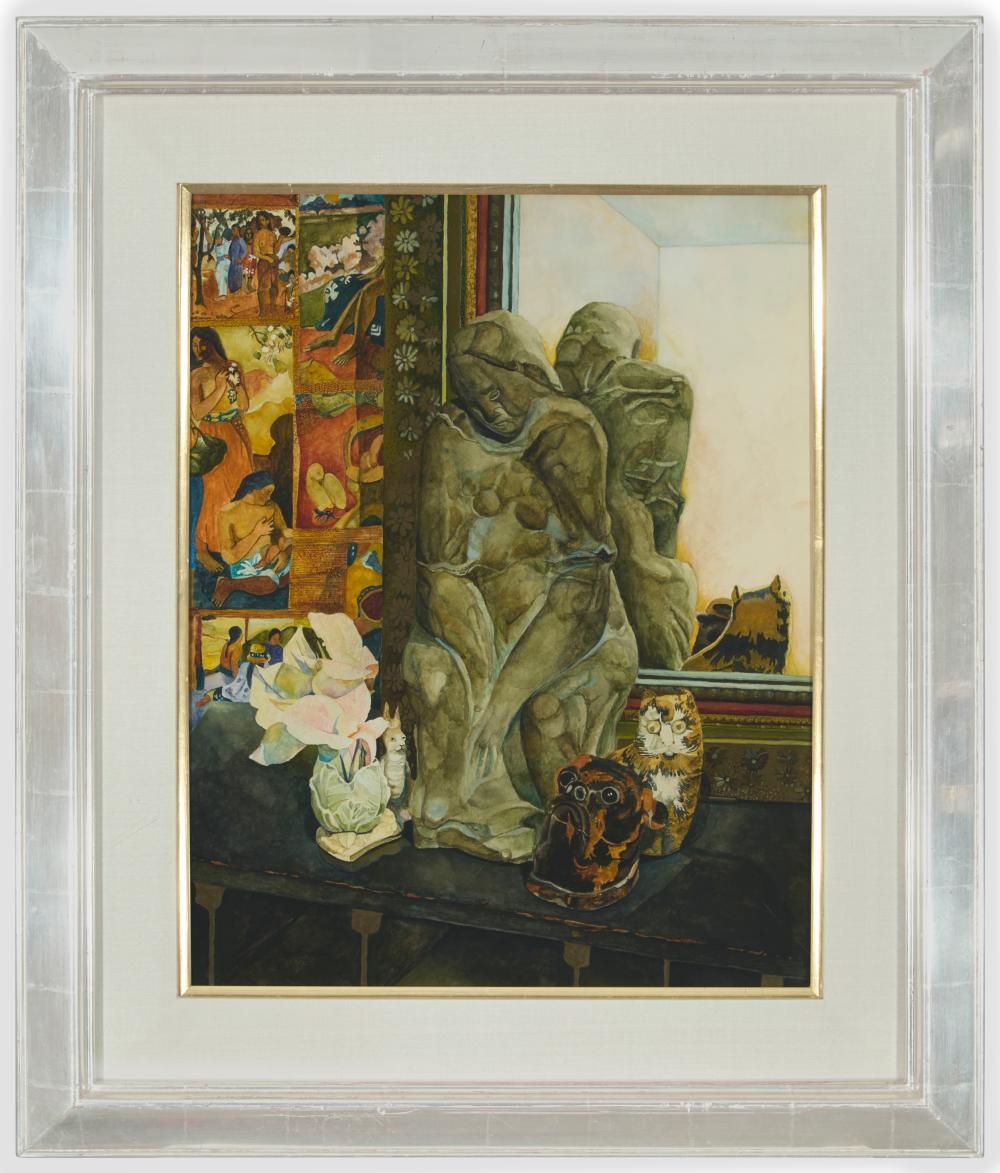 Artwork by Morris Broderson, Thought of Gaugin, Made of Watercolor On Paper