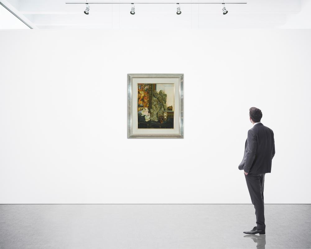 Artwork by Morris Broderson, Thought of Gaugin, Made of Watercolor On Paper