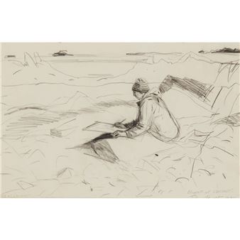 ELIZABETH AT L'ARCOUEST ON THE BEACH - John Houston