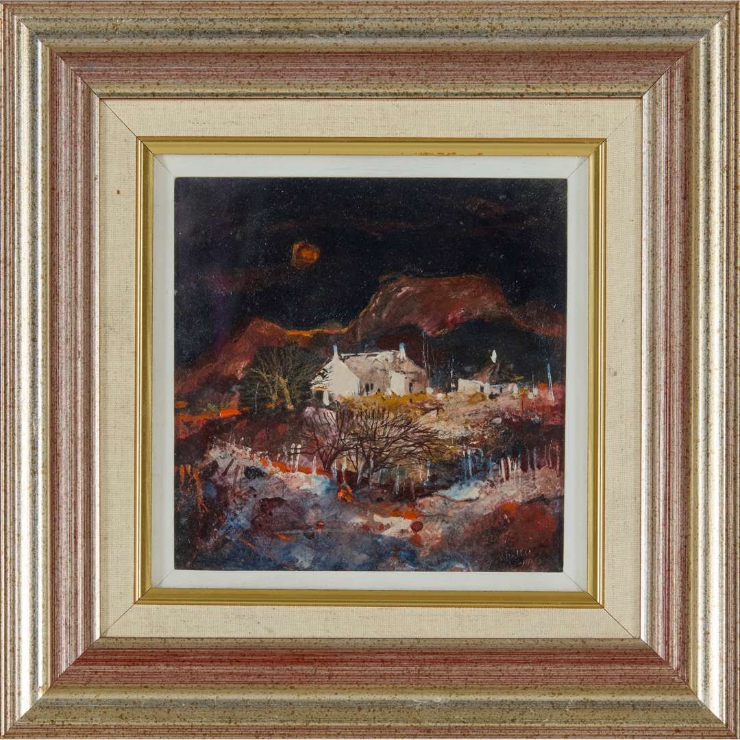 Artwork by Gordon Wyllie, WINTER SUN, Made of Mixed Media