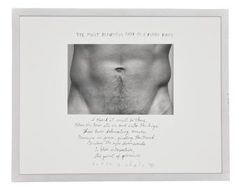 The Most Beautiful Part of a Man's Body, - Duane Michals