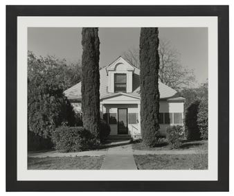 House and Cypress Trees--Hillsboro, TX, 1978 - Frank Gohlke