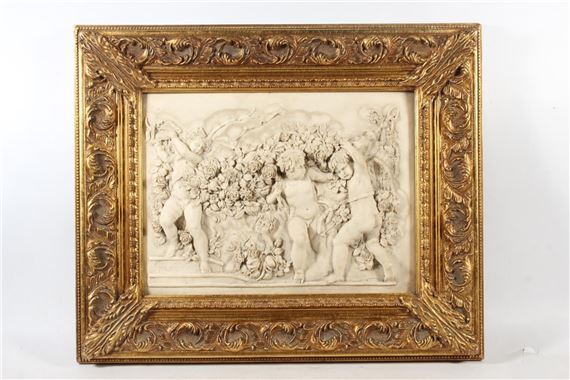 François‏ Duquesnoy | bas relief style cast panel of cherubs (1892 ...